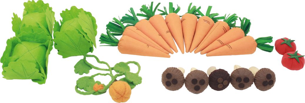 Happy Farming Gemüse-Set Stoff 22 Teile